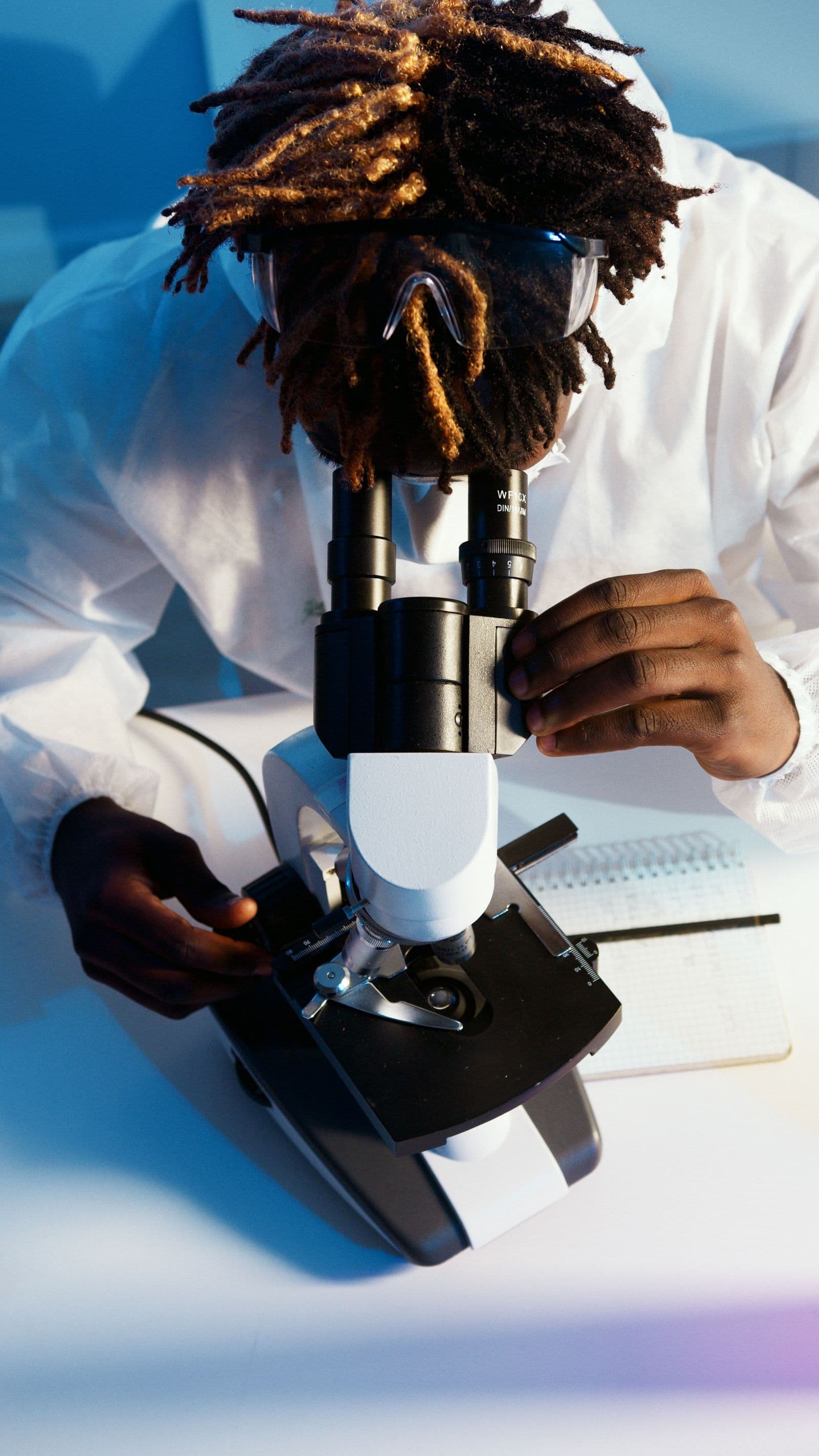 Laboratory specialist conducting food safety analysis